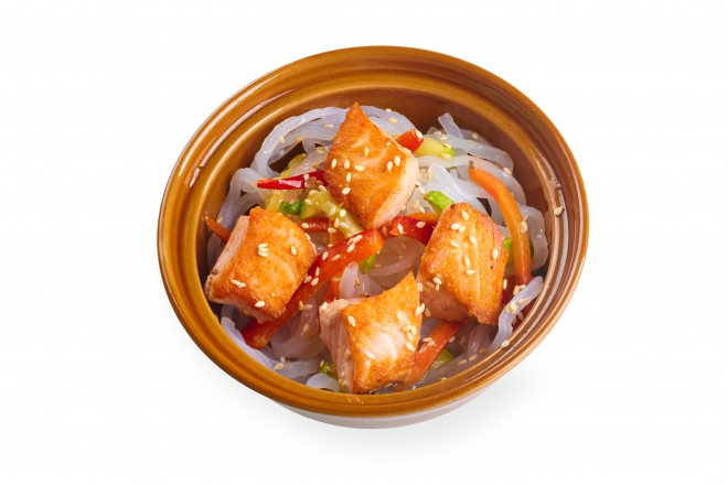 Рисовая лапша с морепродуктами