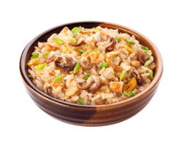 Тяхан с морепродуктами и овощами
