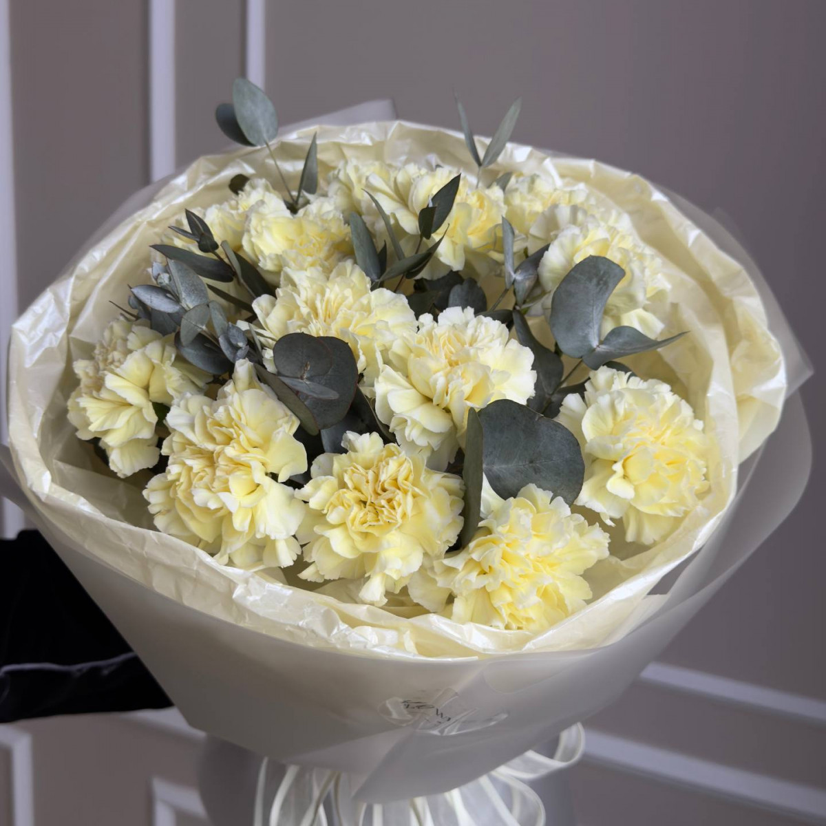 Моно букет из диантусов (предзаказ) 