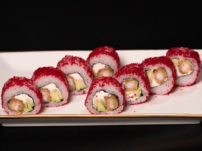 Калифорния с жареной креветкой