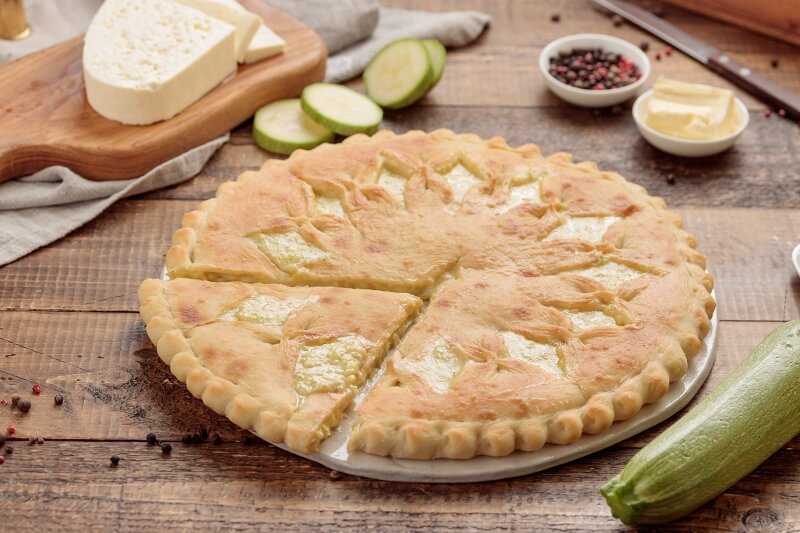 Пирог с кабачками и сыром 1000 гр