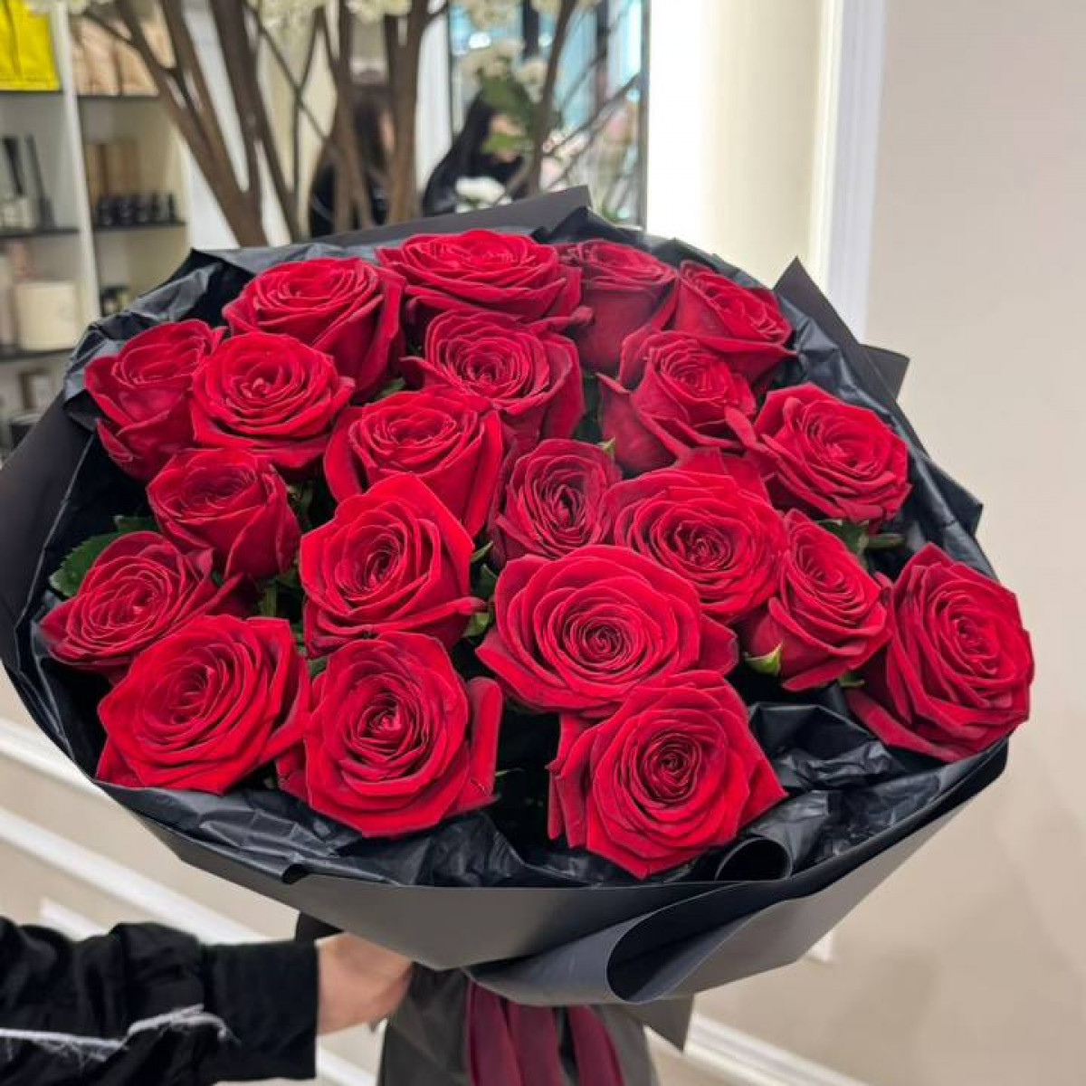 Моно букет из роз Россия 21 шт (предзаказ)
