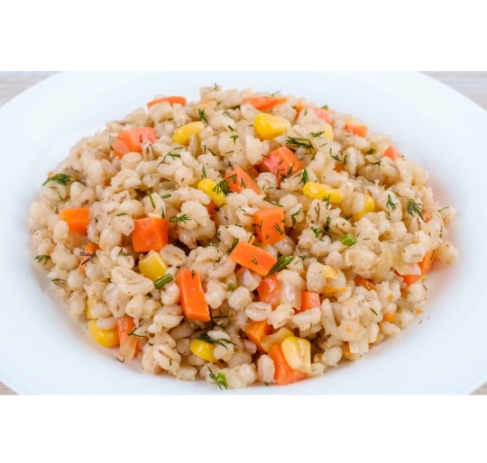 Перловка с овощами