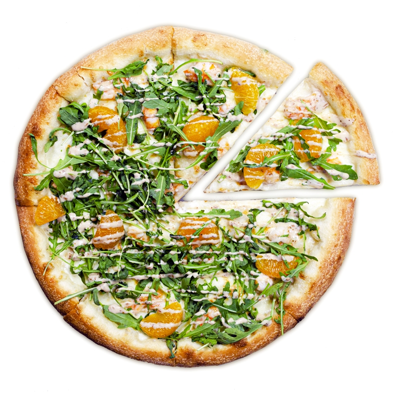 С креветками и рукколой 25 см