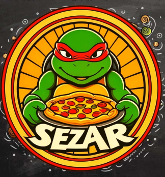 Пицца «Sezar» - логотип