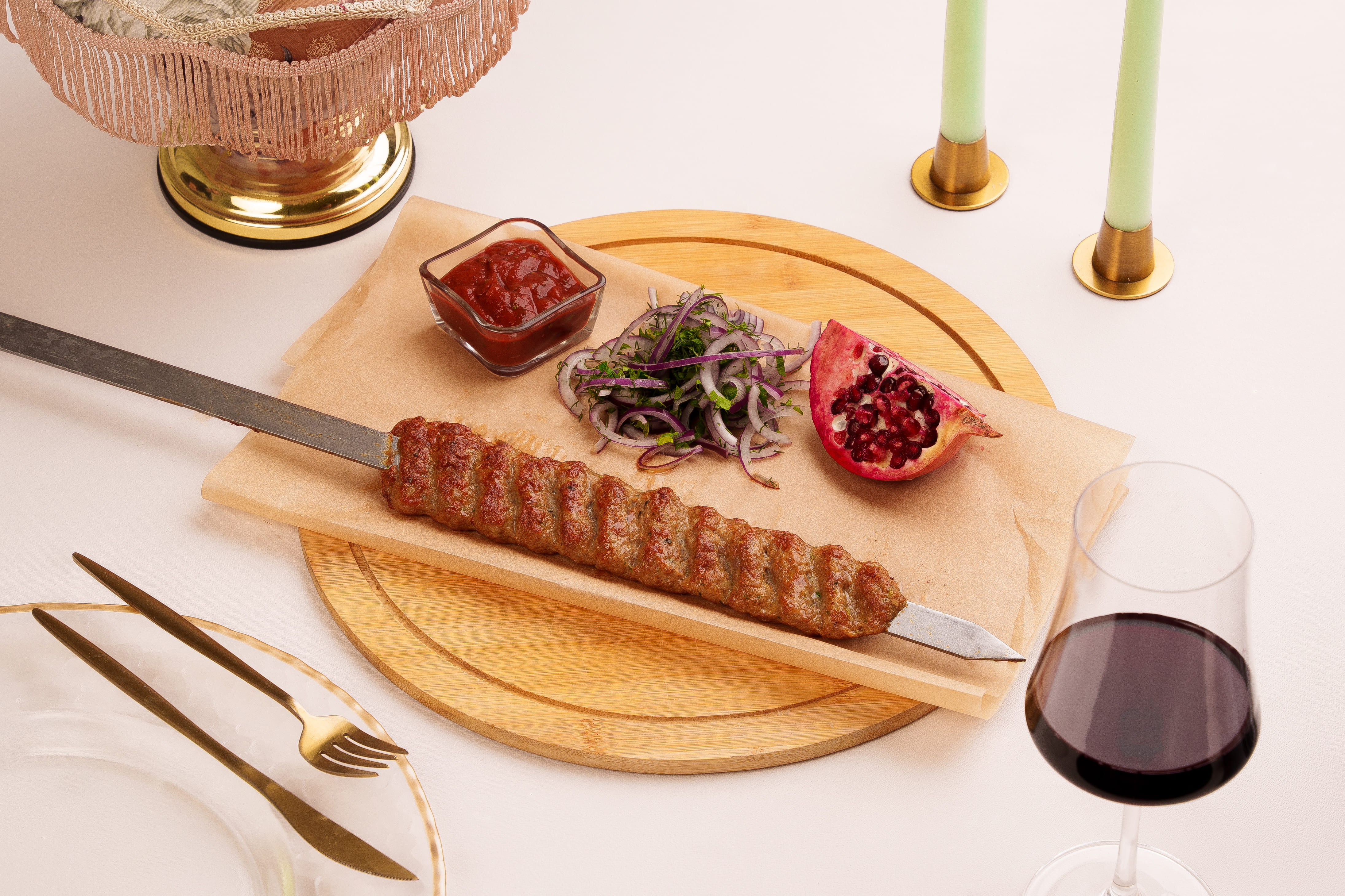 Люля кебаб по-турецки с бараниной