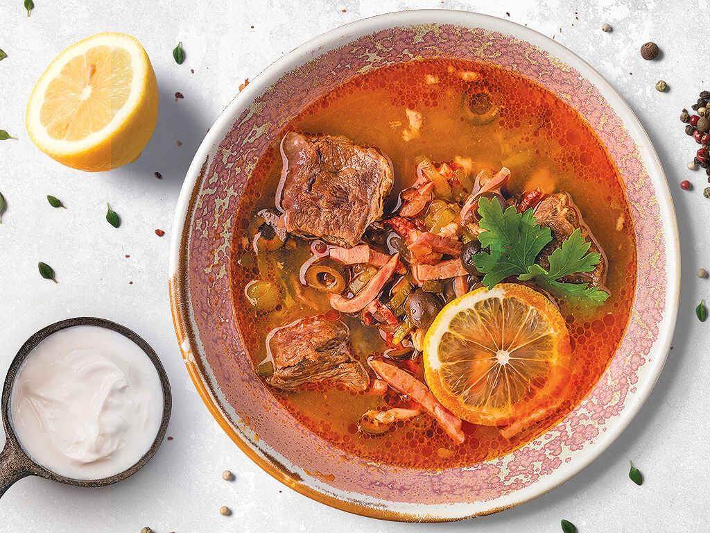 Мясная солянка