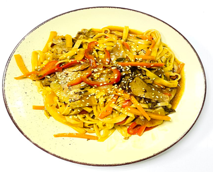 Цуйван с говядиной