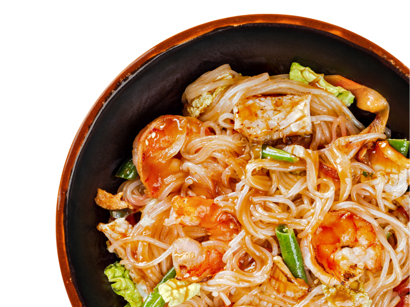 Креветки с рисом в азиатском стиле