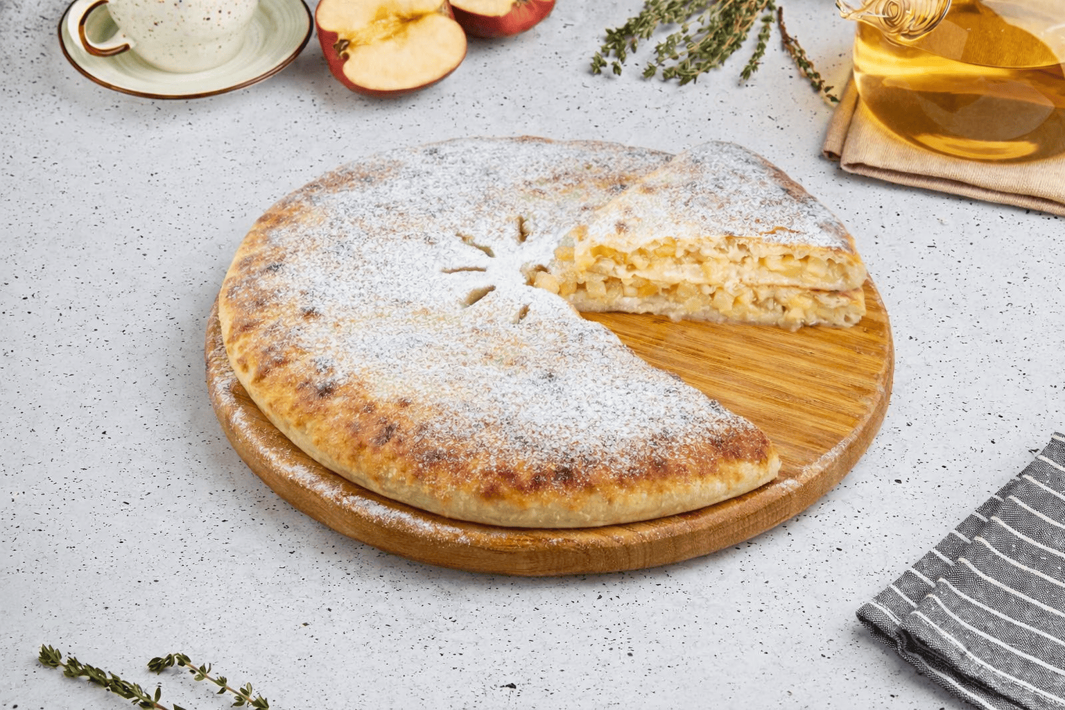 Осетинский пирог с яблоком 1,1 кг