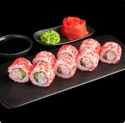 Ролл Калифорния с креветками