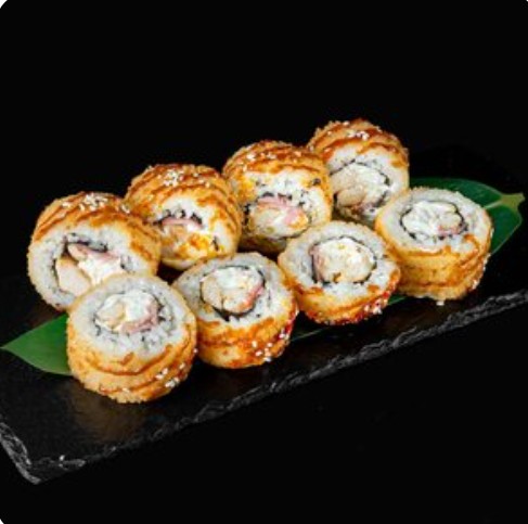 Курица и бекон темпура