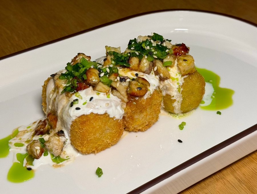 Аранчини с угрем и страчателлой