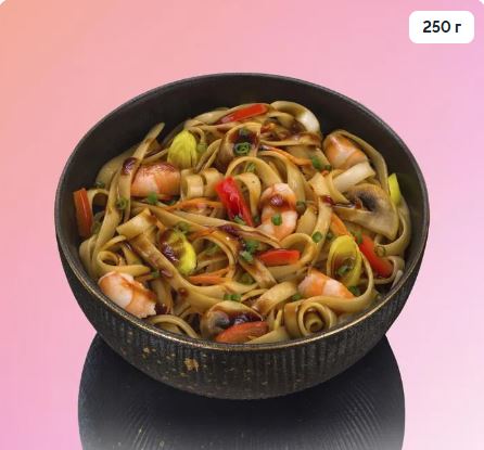 Лапша Удон с креветкой