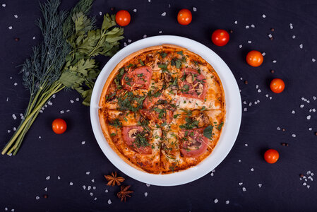 Пицца Ветчина и грибы