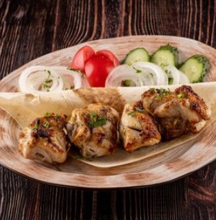 Шашлык из бедра курицы