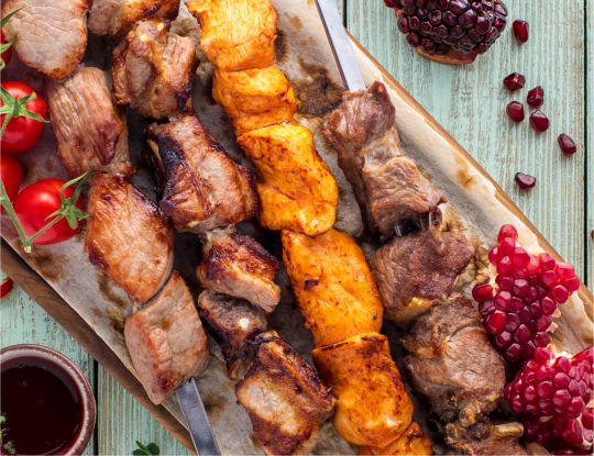 Шашлык из куриного бедра