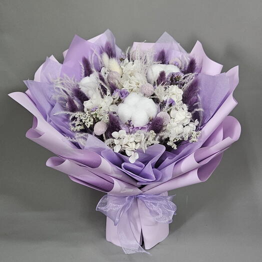 Лавандовый букет из сухоцветов