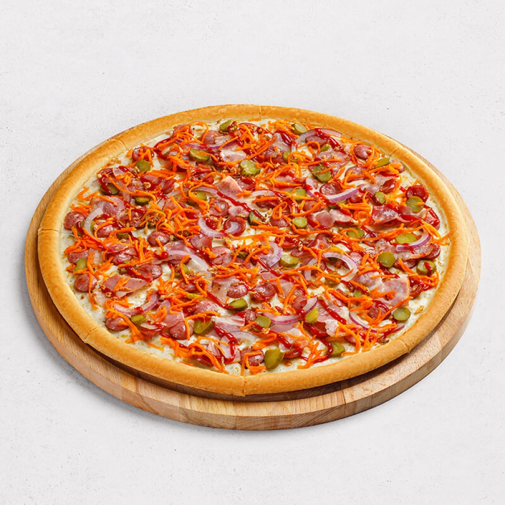 Горчичная с колбасками большая