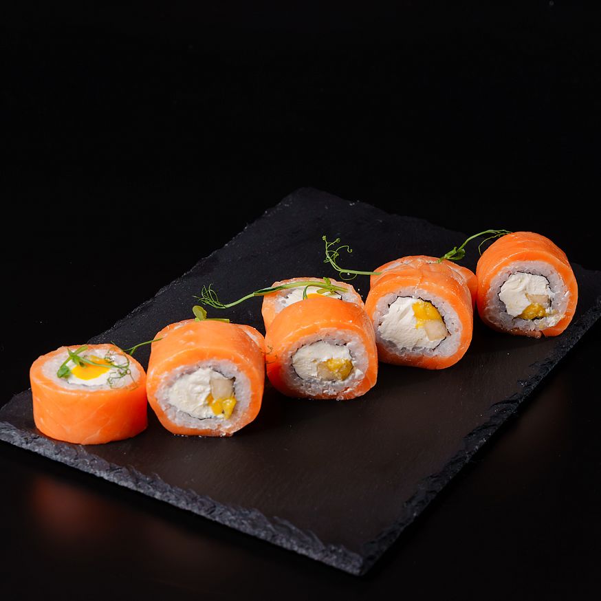 Филадельфия прайм с двойным лососем