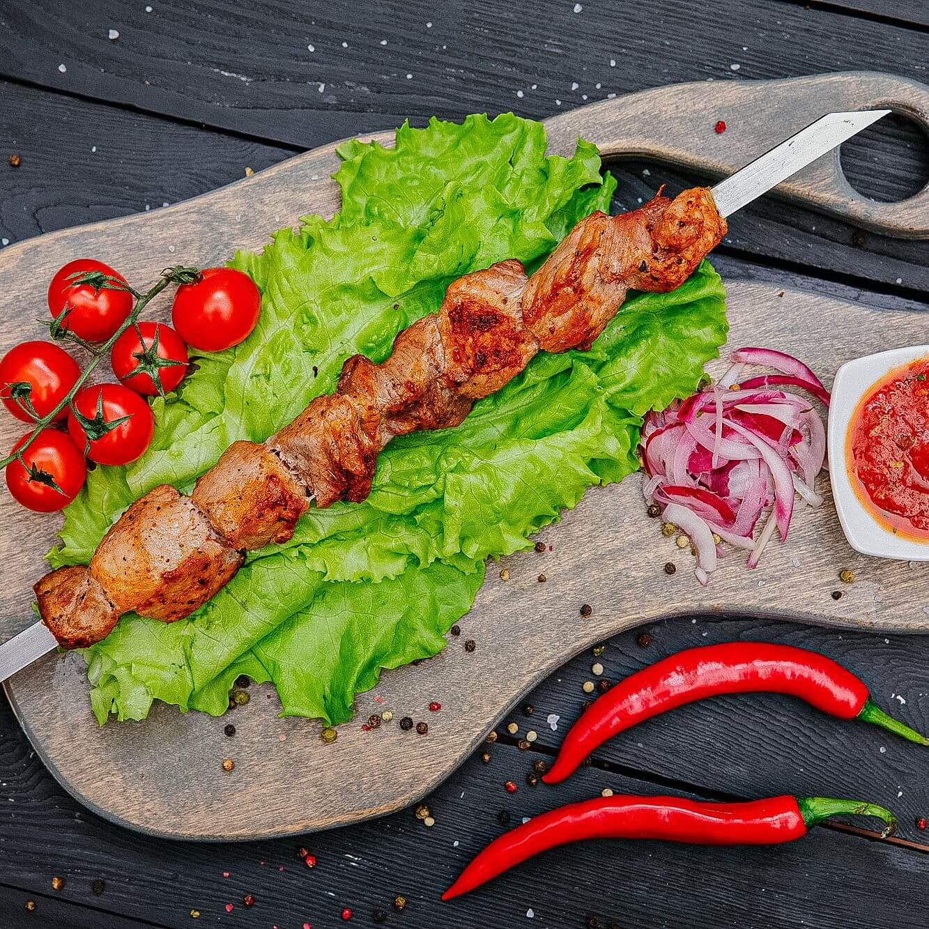 Шашлык из свиной шеи