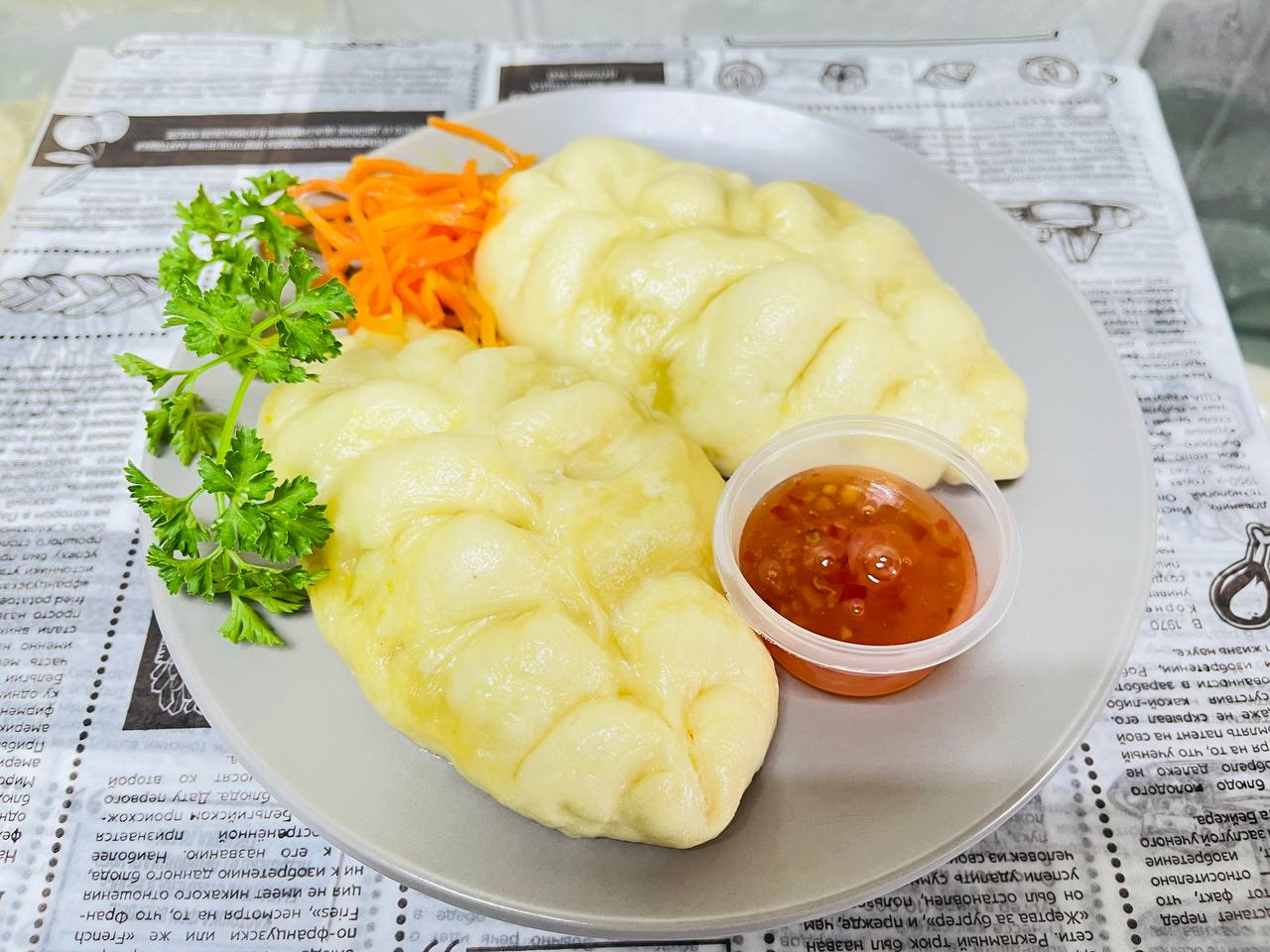 Пигоди Корейские пирожки на пару