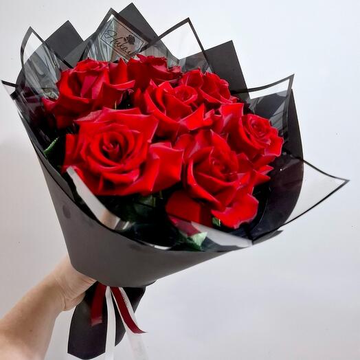 Букет «Одна ты такая» из французских роз