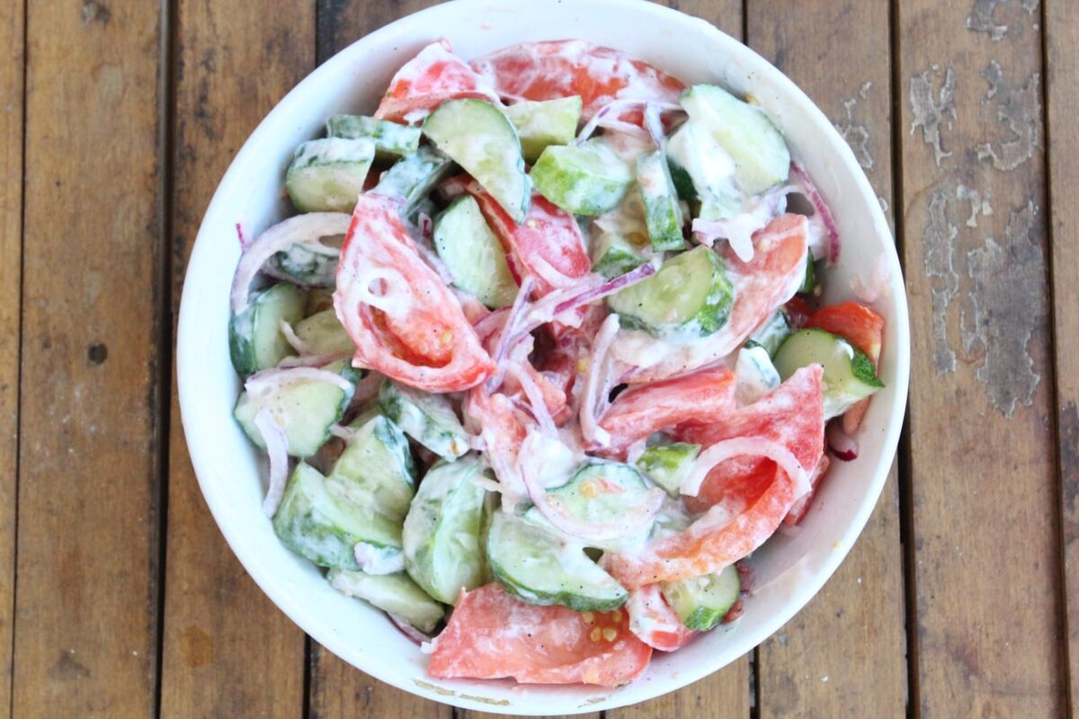 Салат овощной маленький