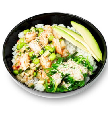 Боул с креветками