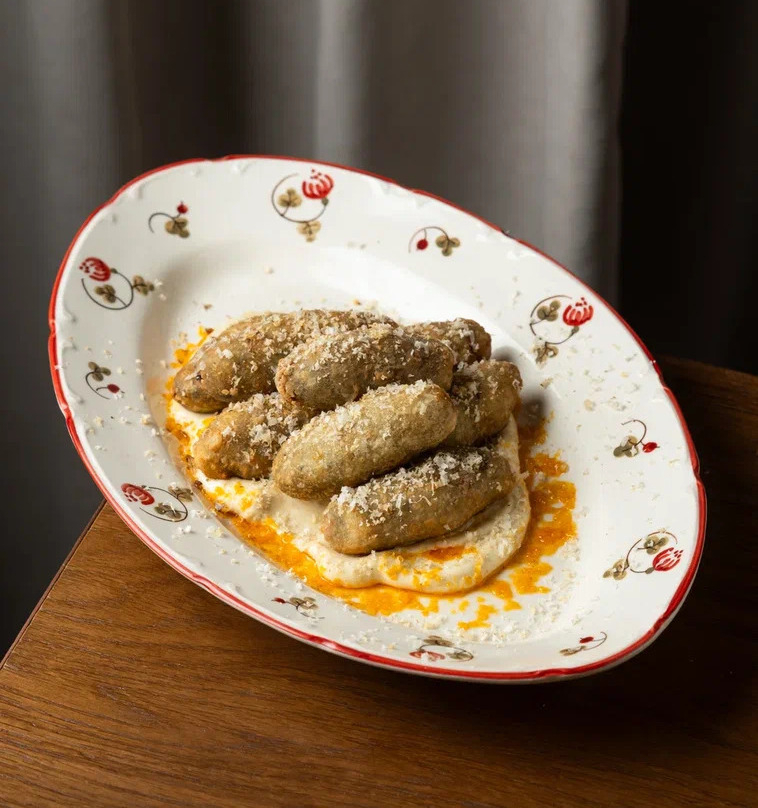 Картофельные кроке, трюфельный айоли