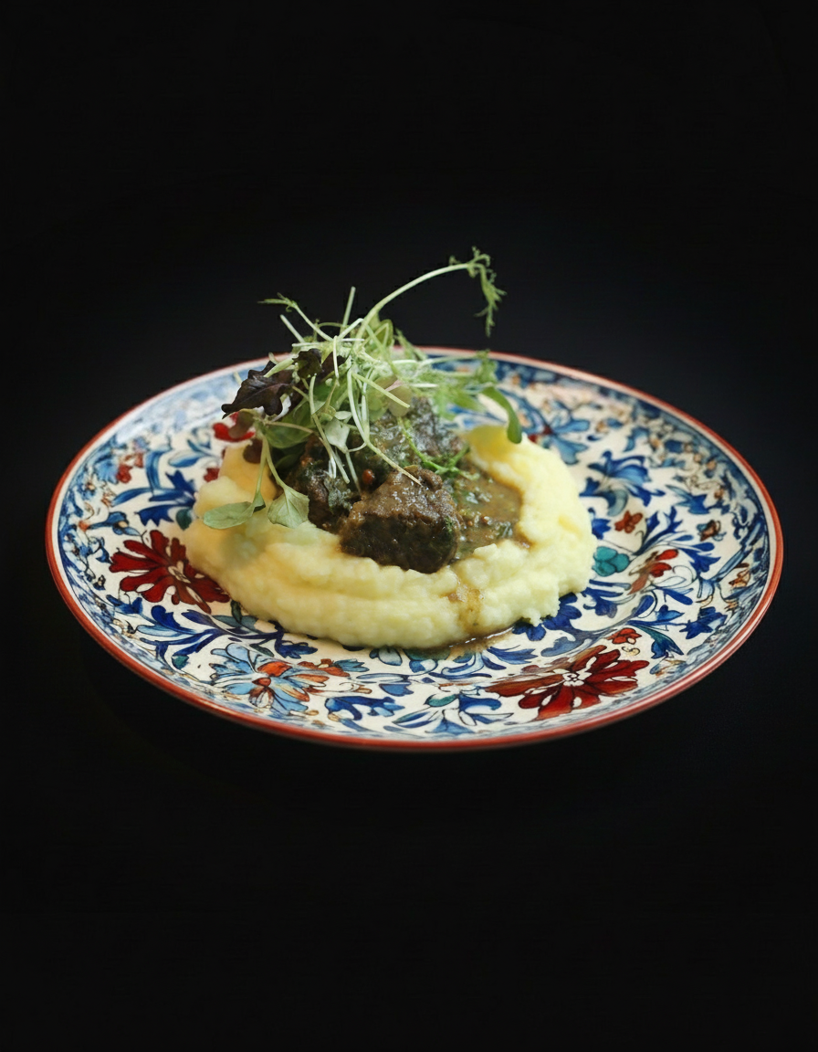 ГОВЯДИНА ТОМЛЕНАЯ С ЗЕЛЕНЬЮ И МЯТОЙ