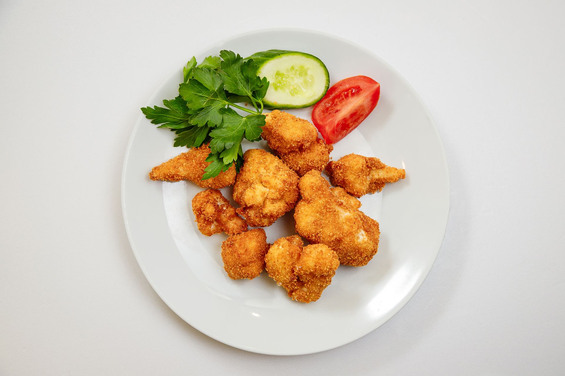 Цветная капуста, жаренная в сухарях