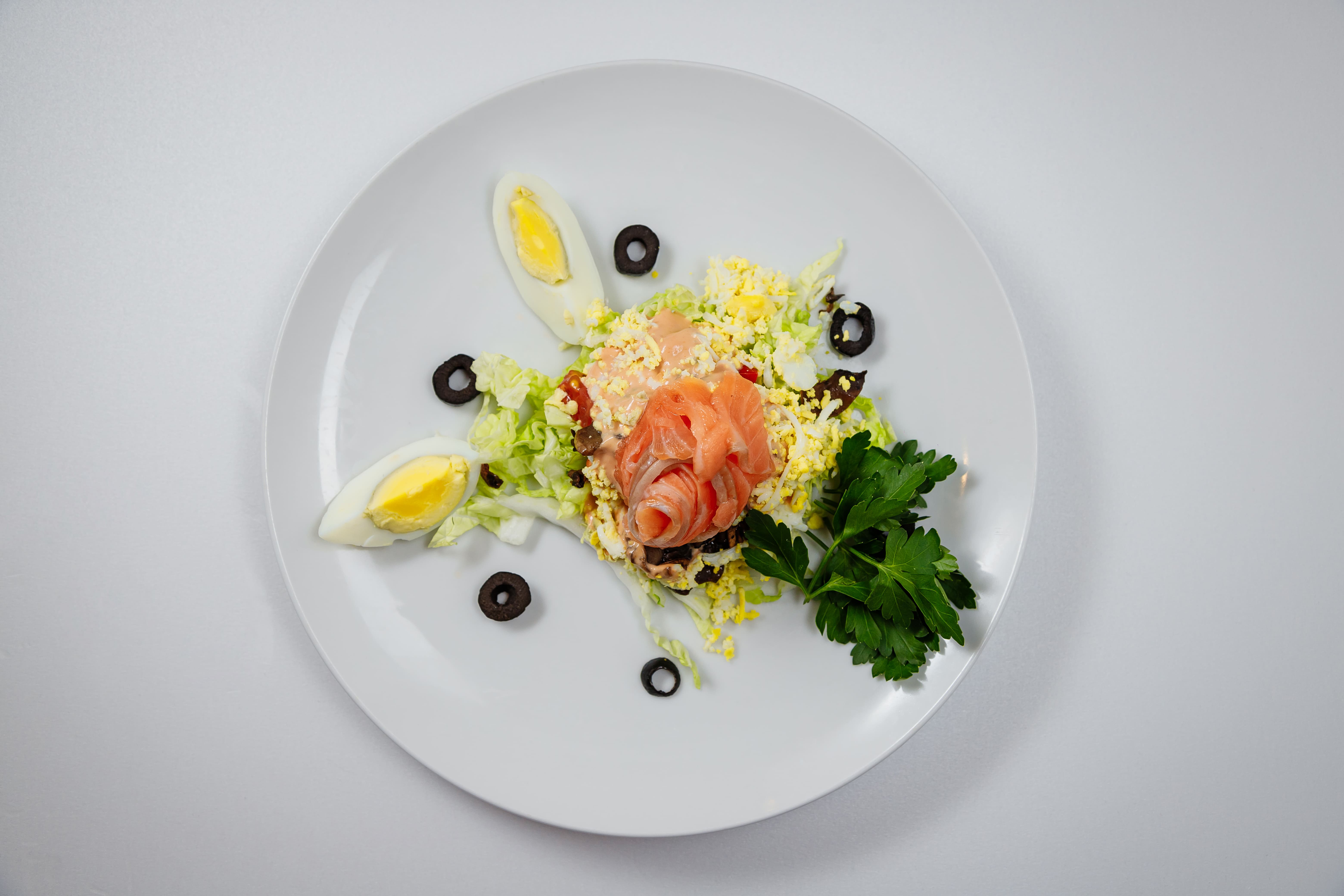 Крымский со слабосоленой семгой