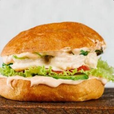 Бургер Цезарь с креветками