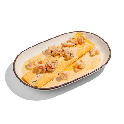 Омлет с креветками