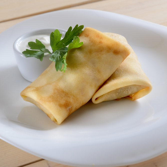 Блинчик с ветчиной и сыром 2 шт.