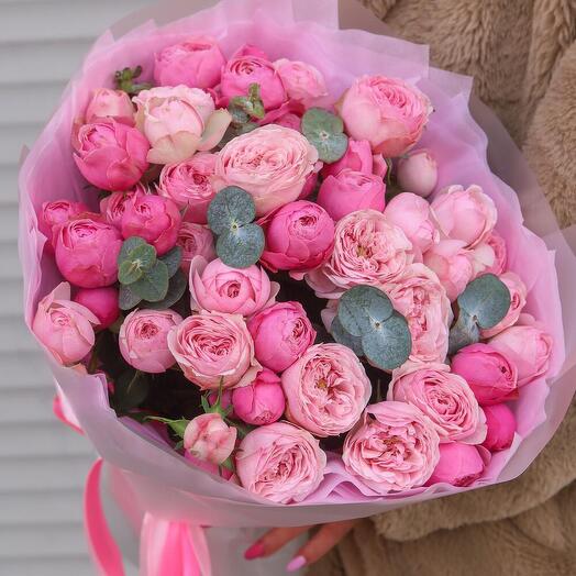 Пионовидные премиум розы