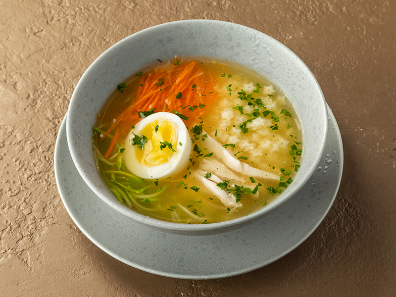 Домашний суп с цыплёнком