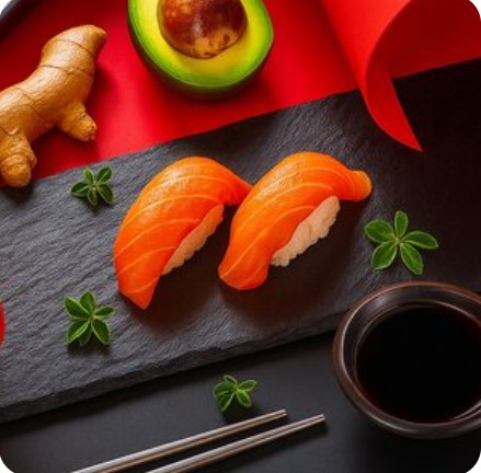 Суши с лососем
