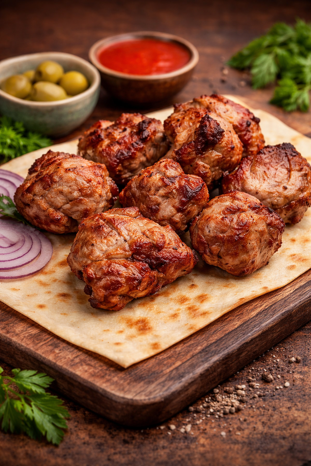 Шашлык из свиной мякоти