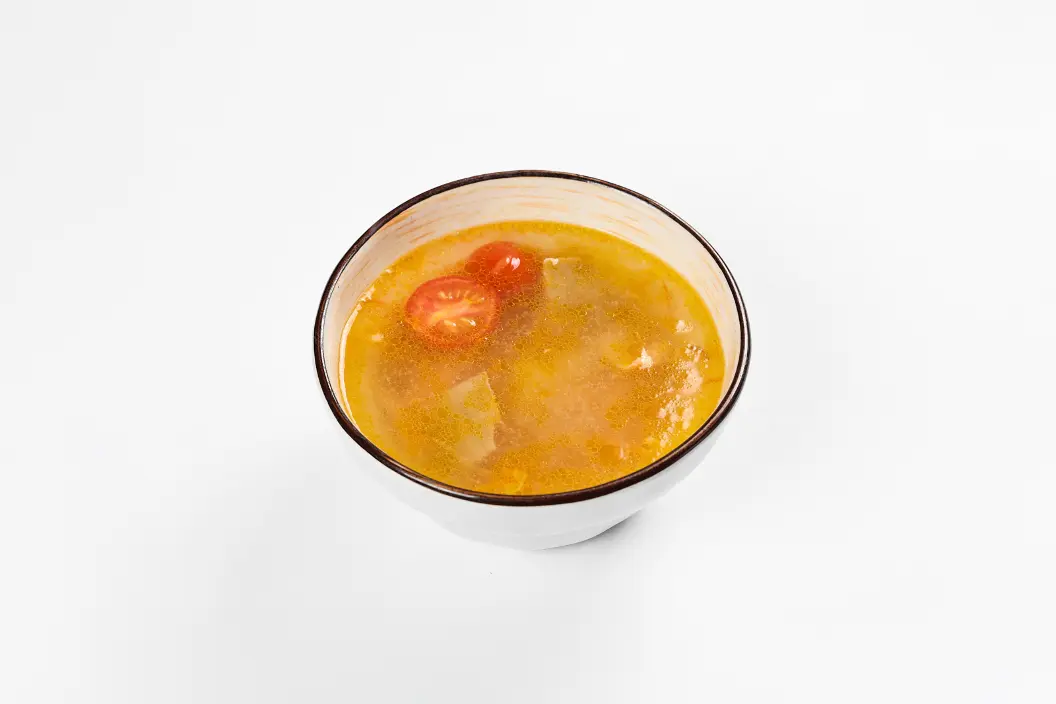 Уха с лососем