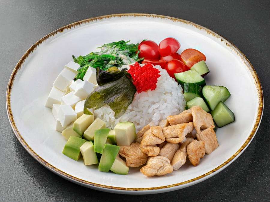 Поке с курицей