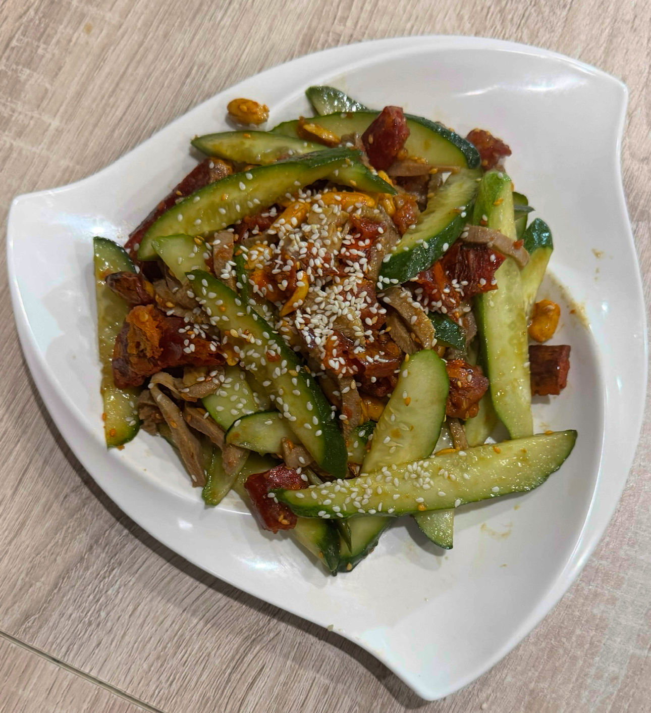 Салат Китайский с говяжим языком 