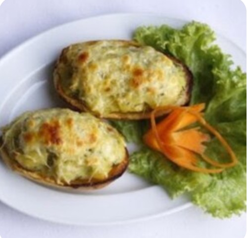 Картофель "Шапочками" в мундире