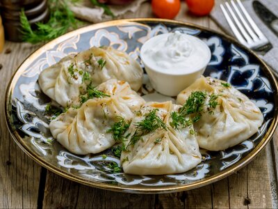 Уйгурские манты куриные