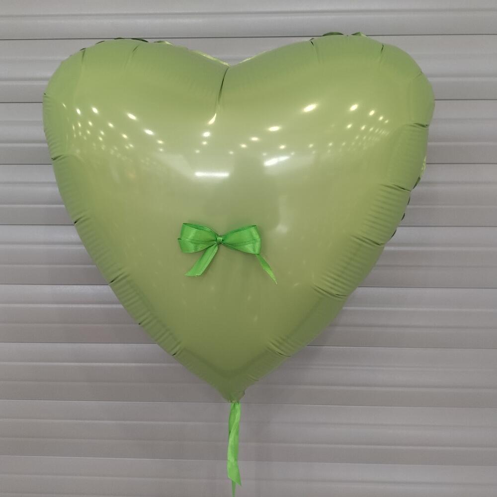 Шар сердце салатовое