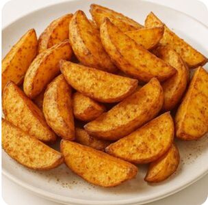 Картофель по-деревенски с чесночным соус