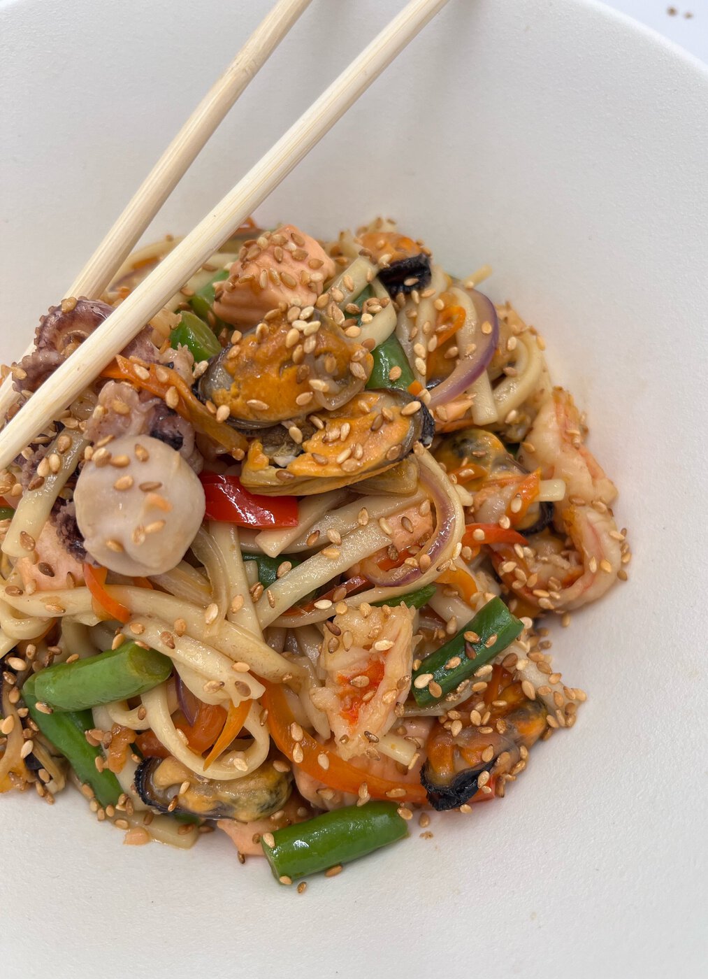 WOK Удон с морепродуктами