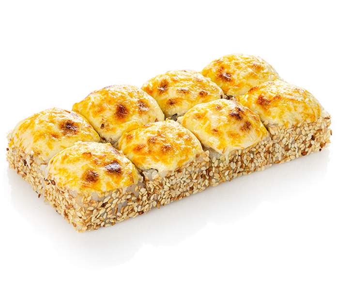 Запеченный с курицей и беконом