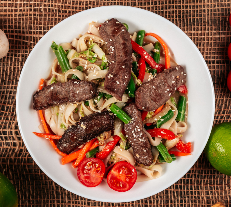 Удон с говядиной